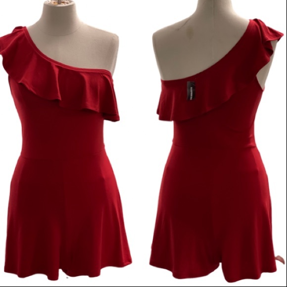 Express New Red Romper Sz. XS - Picture 1 of 3
